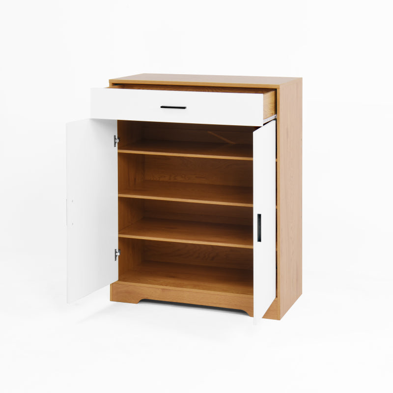 Modern Shoe Cabinet for Entryway with Adjustable Shelves