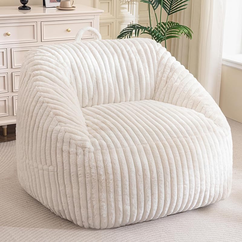BYBYME Cozy Oversized Bean Bag Chair, Living Room & Gaming