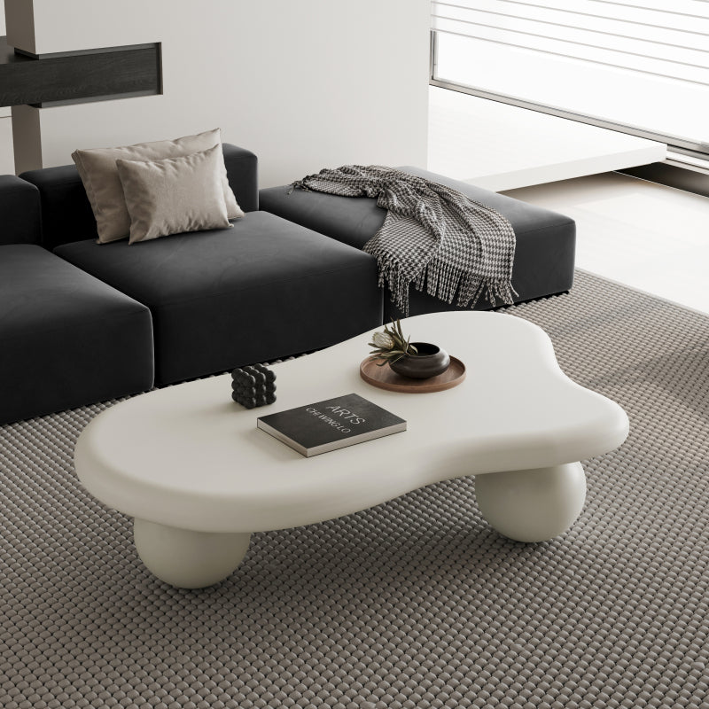 Modern Cloud Coffee Table for Your Living Room, 3 Ball Legs