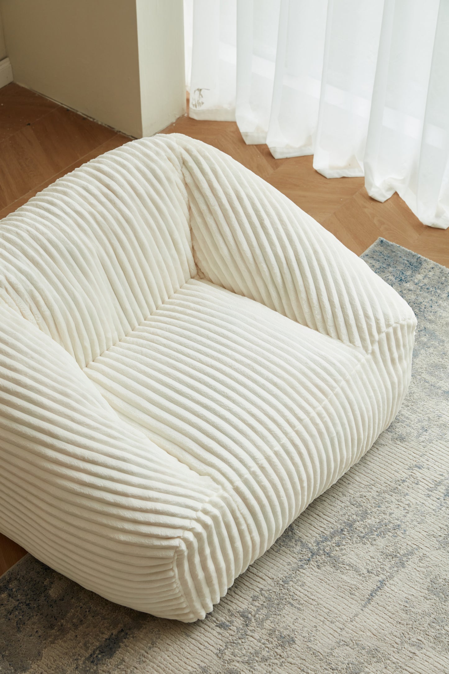 BYBYME Cozy Oversized Bean Bag Chair, Living Room & Gaming