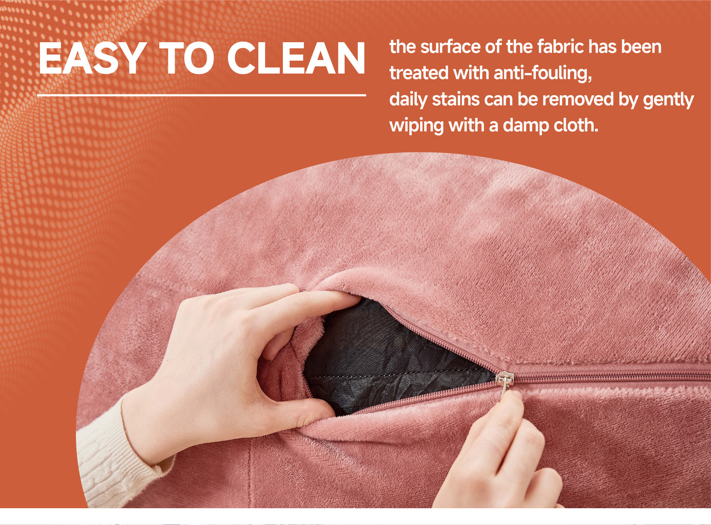 Cozy Bean Bag Chair for Living Room & Bedroom, Memory Foam