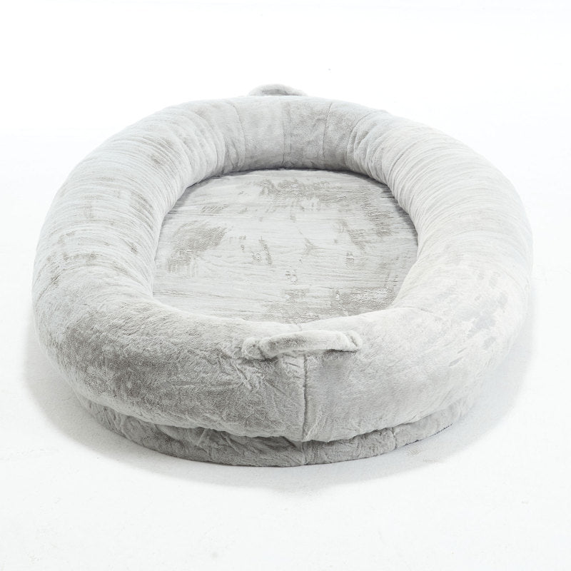 Cozy XL Human Dog Bed for Movie Nights, Memory Foam Base