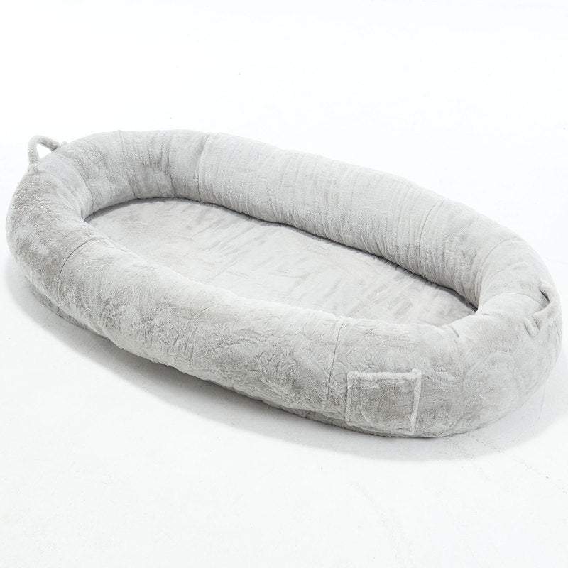 Cozy XL Human Dog Bed for Movie Nights, Memory Foam Base