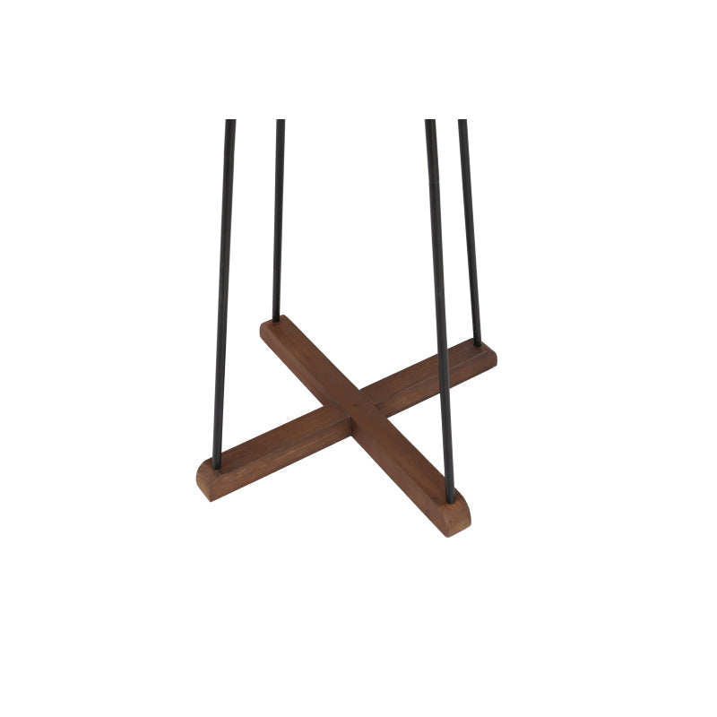 Reclaimed Wood & Metal Coat Rack for Bedroom & Living Room