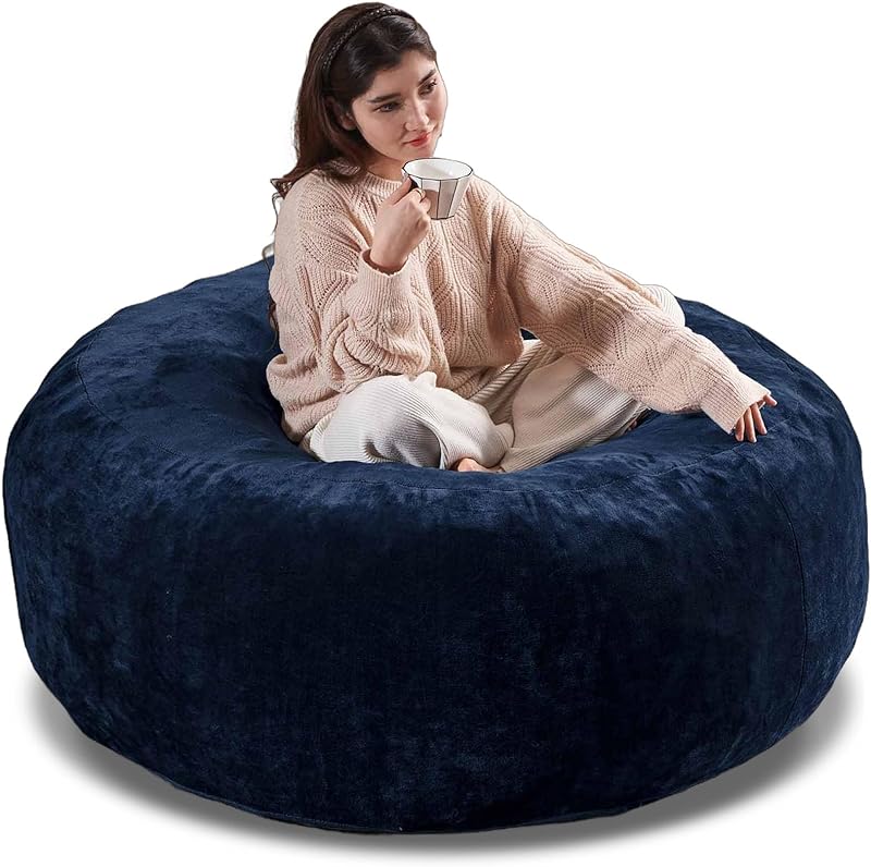 Cozy Bean Bag Chair for Living Room & Bedroom, Memory Foam