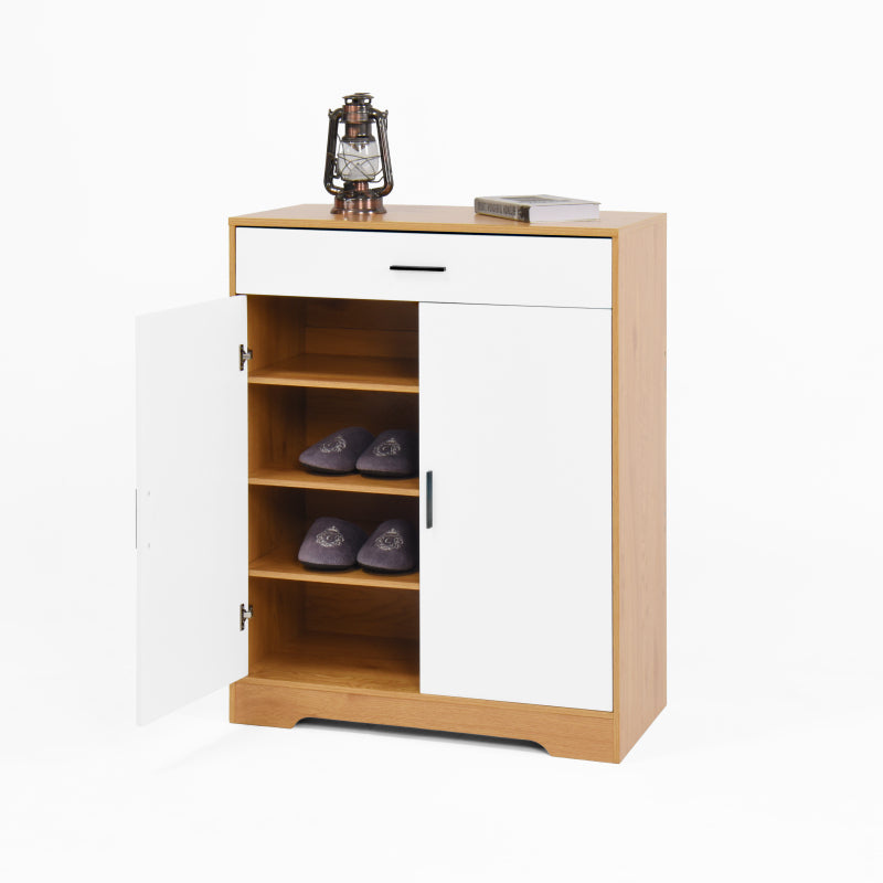 Modern Shoe Cabinet for Entryway with Adjustable Shelves