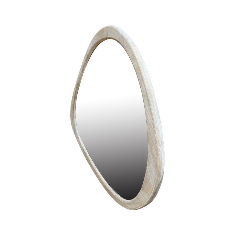 Organic Modern Wall Mirror for Entryway, Asymmetrical 45in