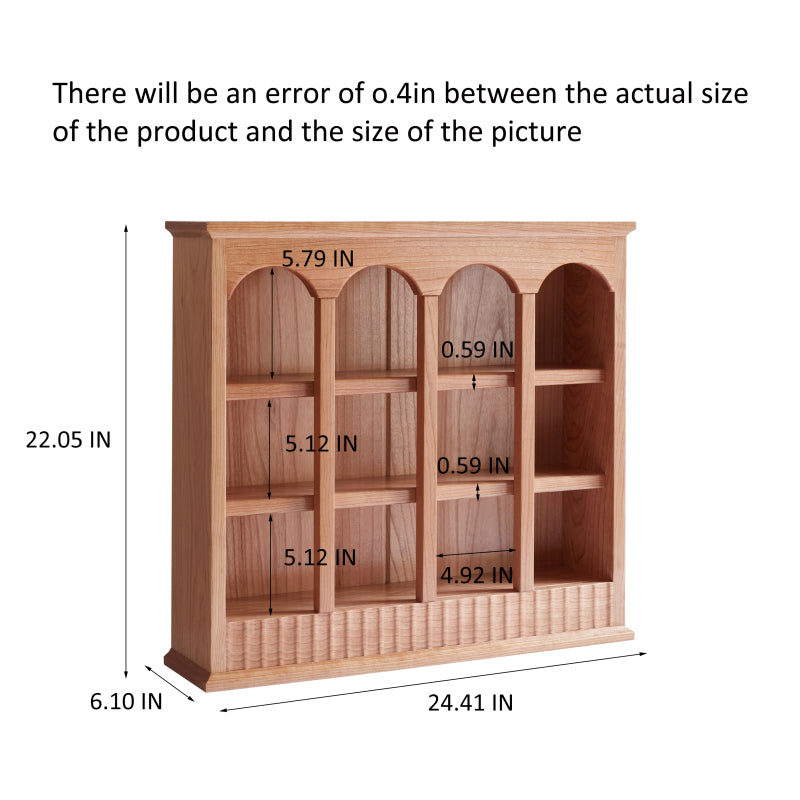 Modern European Kitchen Mug Rack, One-Piece Solid Cherry