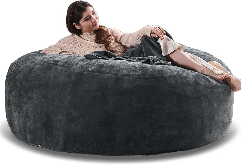 Cozy Bean Bag Chair for Living Room & Bedroom, Memory Foam