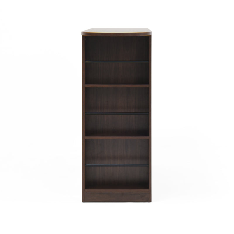 Modern Walnut Bar Cabinet for Dining, Rotating Top