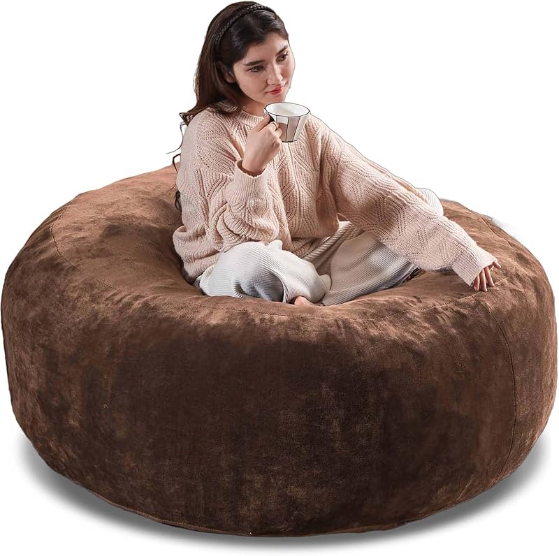Cozy Bean Bag Chair for Living Room & Bedroom, Memory Foam