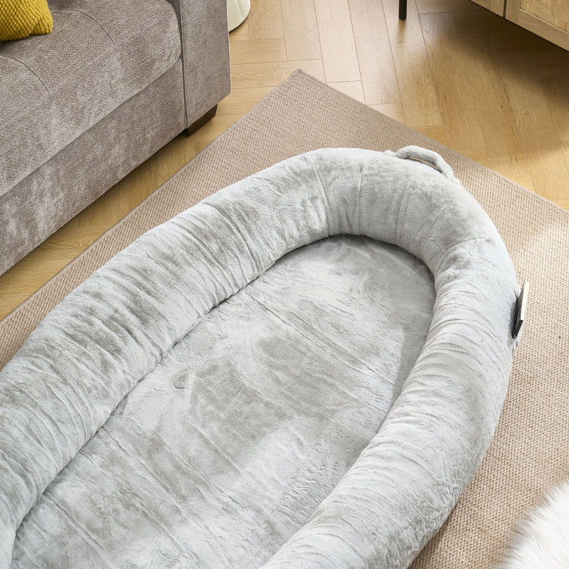 Cozy XL Human Dog Bed for Movie Nights, Memory Foam Base