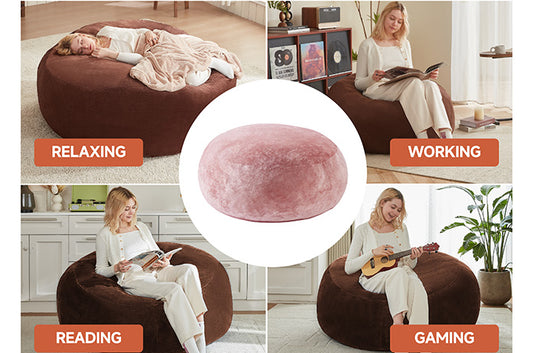 Cozy Bean Bag Chair for Living Room & Bedroom, Memory Foam
