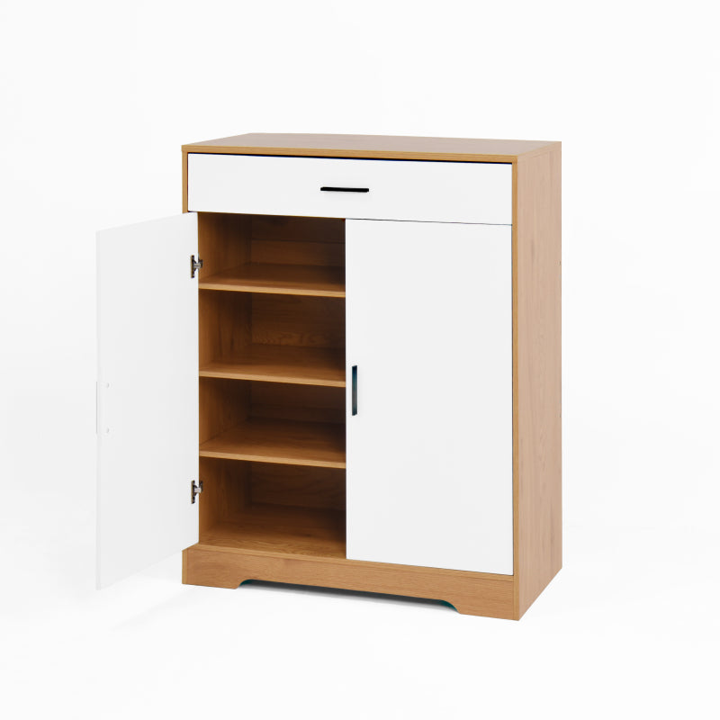 Modern Shoe Cabinet for Entryway with Adjustable Shelves