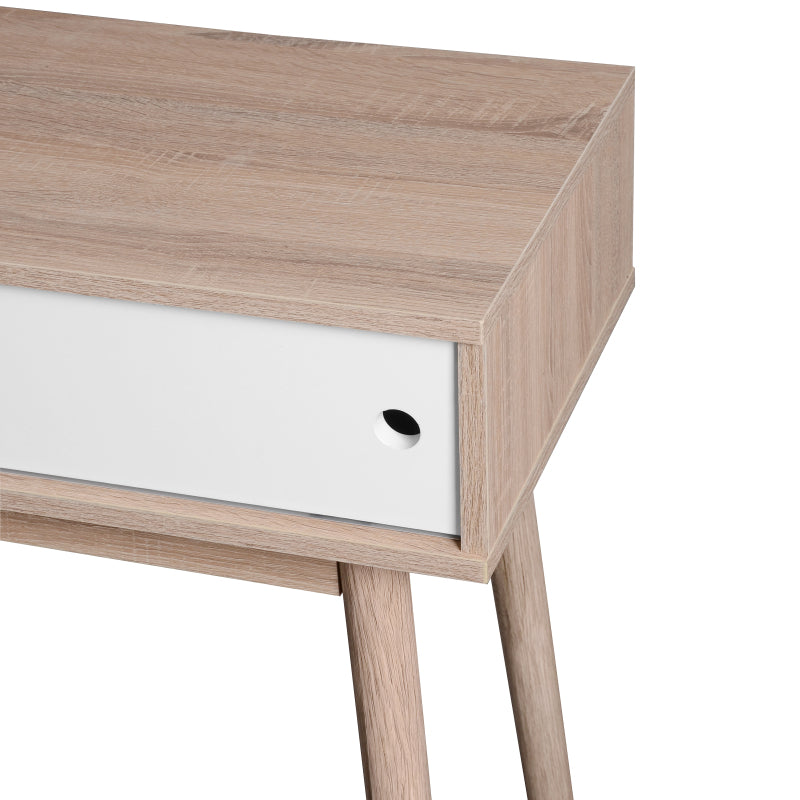 Modern Entryway Console Table with Sliding Doors and Storage