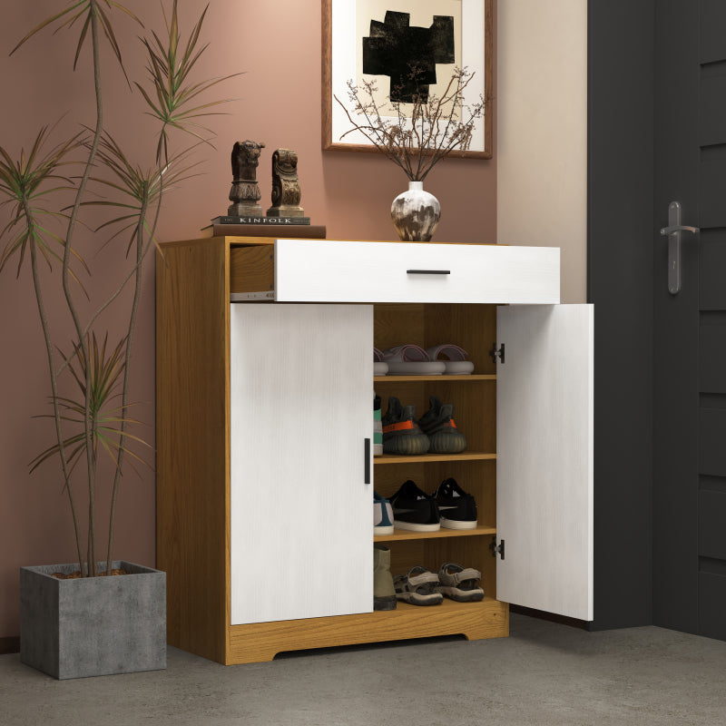 Modern Shoe Cabinet for Entryway with Adjustable Shelves