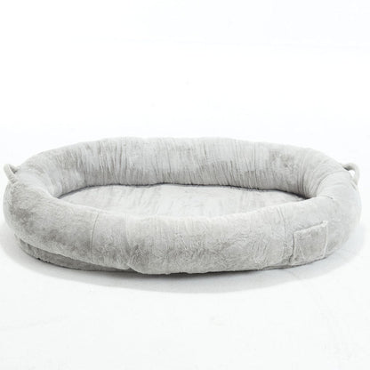 Cozy XL Human Dog Bed for Movie Nights, Memory Foam Base
