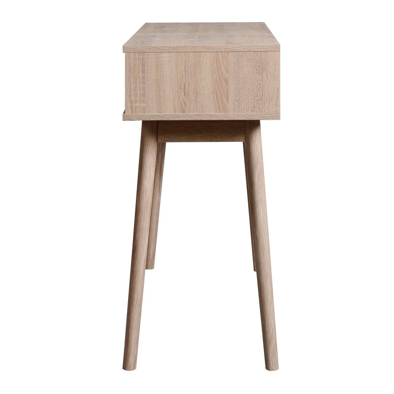 Modern Entryway Console Table with Sliding Doors and Storage