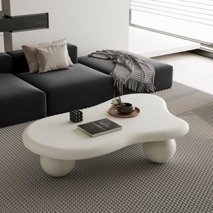 Modern Cloud Coffee Table for Your Living Room, 3 Ball Legs