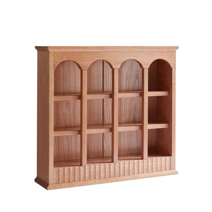 Modern European Kitchen Mug Rack, One-Piece Solid Cherry