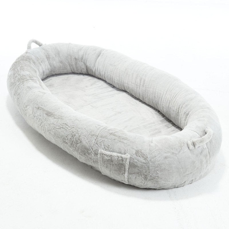 Cozy XL Human Dog Bed for Movie Nights, Memory Foam Base