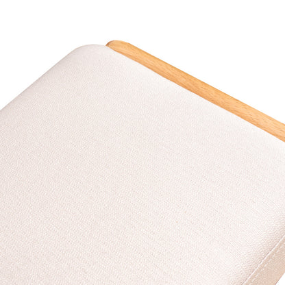 Scandi Shoe Bench for Entryway with Supportive Cushion