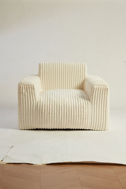 MAXYOYO Plush Bean Bag Sofa for Living Room, Arms & Pillows