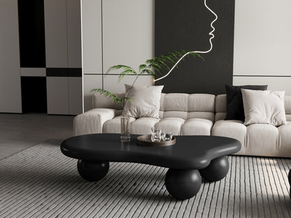 Modern Cloud Coffee Table for Your Living Room, 3 Ball Legs