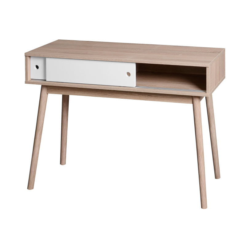 Modern Entryway Console Table with Sliding Doors and Storage