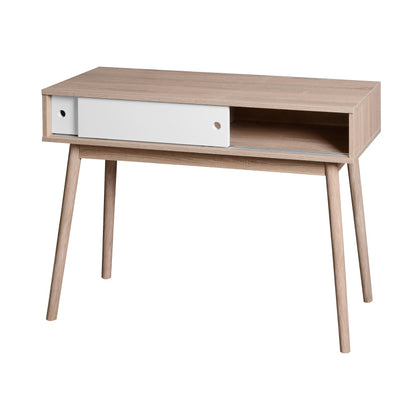 Modern Entryway Console Table with Sliding Doors and Storage