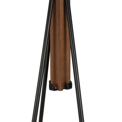 Reclaimed Wood & Metal Coat Rack for Bedroom & Living Room