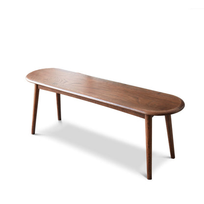 Scandi Solid Oak Bench for Dining Room or End of Bed