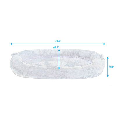 Cozy XL Human Dog Bed for Movie Nights, Memory Foam Base