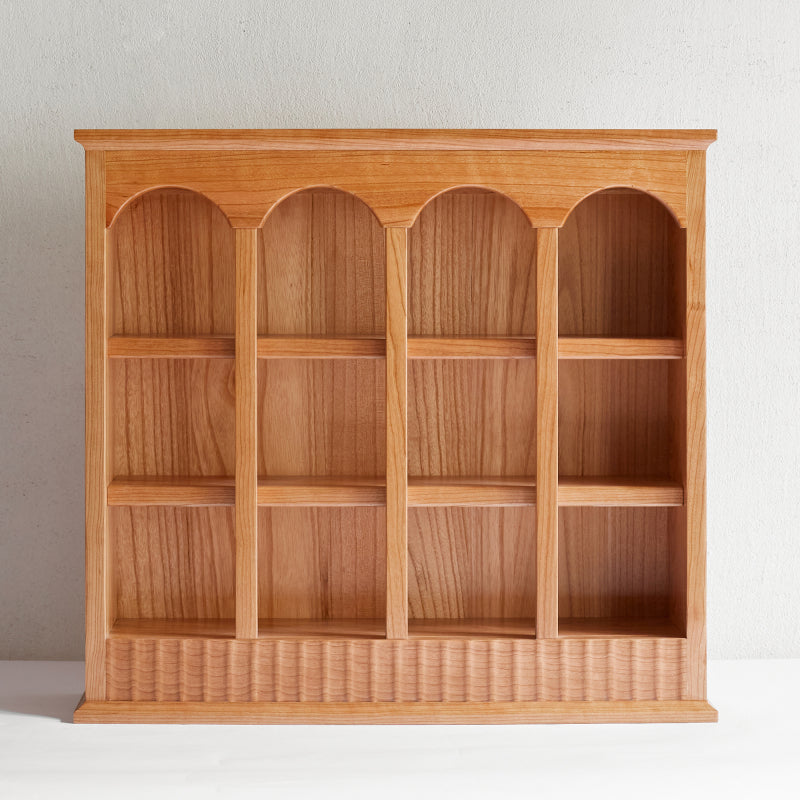 Modern European Kitchen Mug Rack, One-Piece Solid Cherry