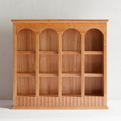 Modern European Kitchen Mug Rack, One-Piece Solid Cherry