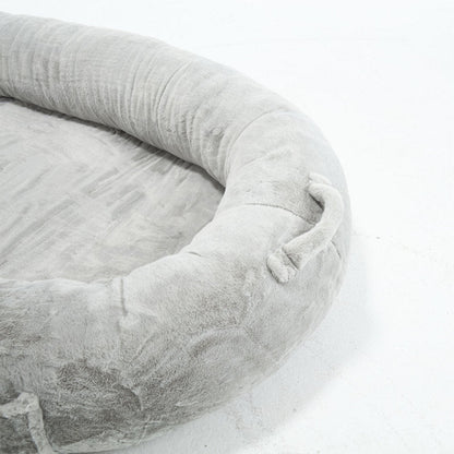 Cozy XL Human Dog Bed for Movie Nights, Memory Foam Base