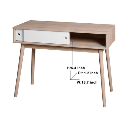 Modern Entryway Console Table with Sliding Doors and Storage