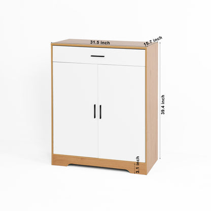 Modern Shoe Cabinet for Entryway with Adjustable Shelves