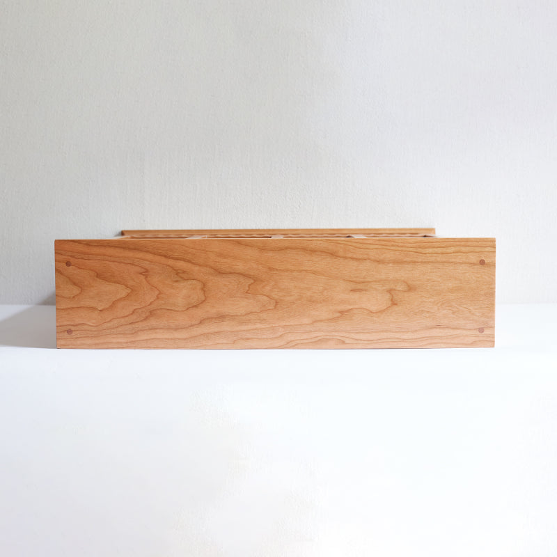 Modern European Kitchen Mug Rack, One-Piece Solid Cherry