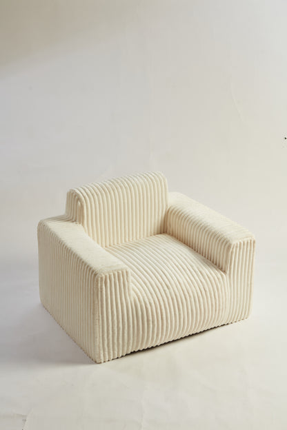 MAXYOYO Plush Bean Bag Sofa for Living Room, Arms & Pillows