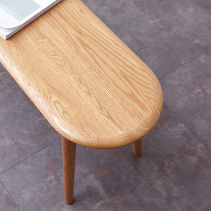Natural Dining Bench for Dining Room, Solid Oak Wood