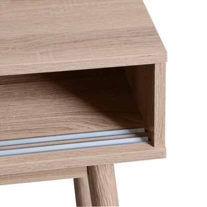 Modern Entryway Console Table with Sliding Doors and Storage