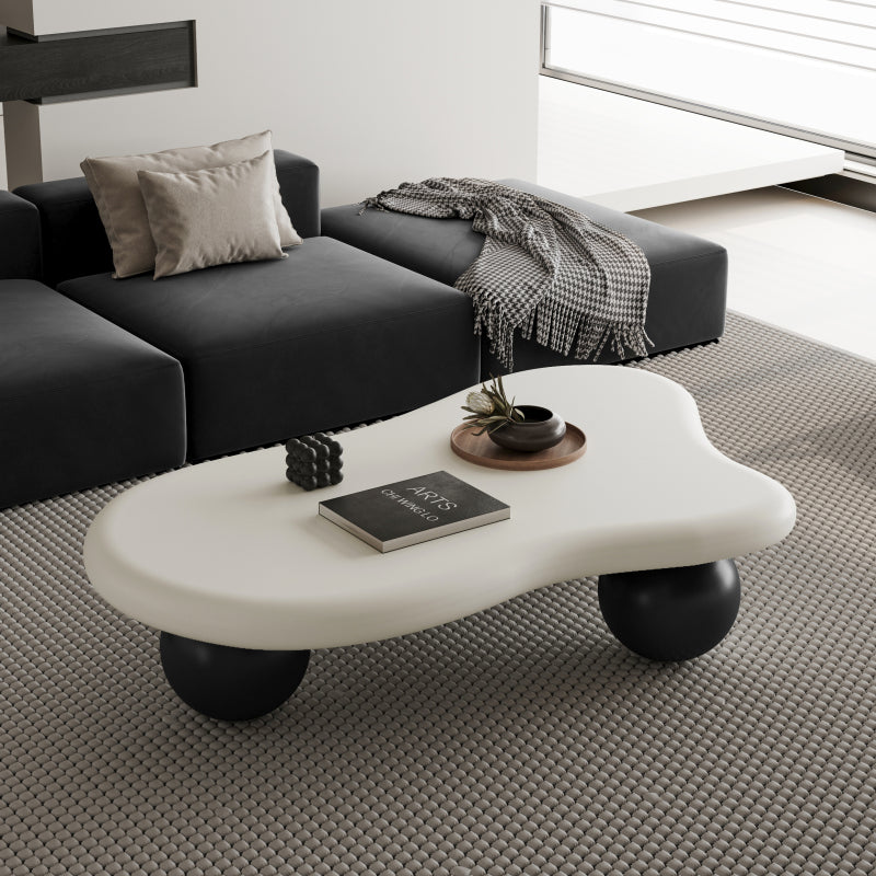 Modern Cloud Coffee Table for Your Living Room, 3 Ball Legs