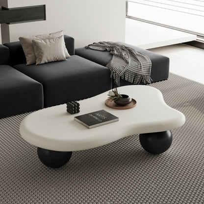 Modern Cloud Coffee Table for Your Living Room, 3 Ball Legs