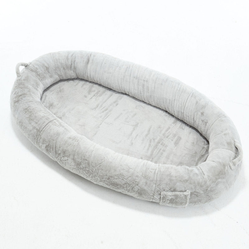 Cozy XL Human Dog Bed for Movie Nights, Memory Foam Base