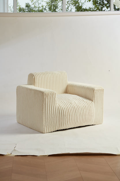 MAXYOYO Plush Bean Bag Sofa for Living Room, Arms & Pillows