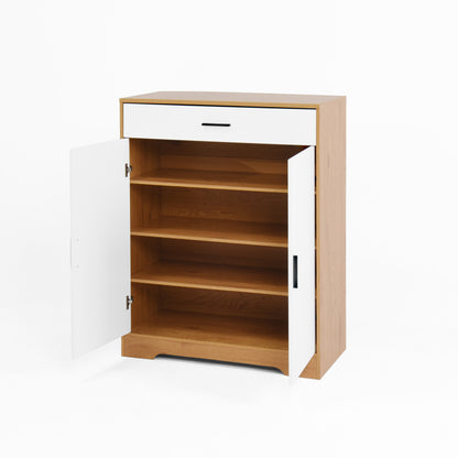 Modern Shoe Cabinet for Entryway with Adjustable Shelves
