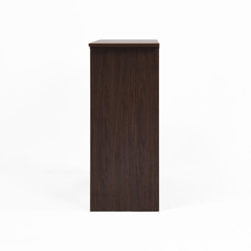 Modern Walnut Bar Cabinet for Dining, Rotating Top
