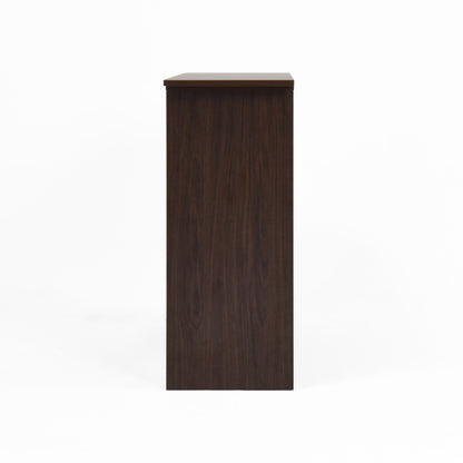 Modern Walnut Bar Cabinet for Dining, Rotating Top