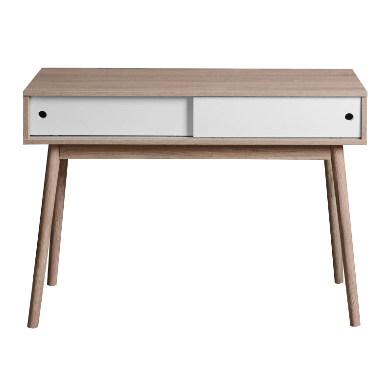 Modern Entryway Console Table with Sliding Doors and Storage